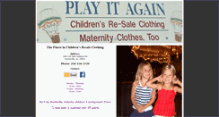 Desktop Screenshot of playitagainchildrensconsignment.com