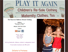 Tablet Screenshot of playitagainchildrensconsignment.com